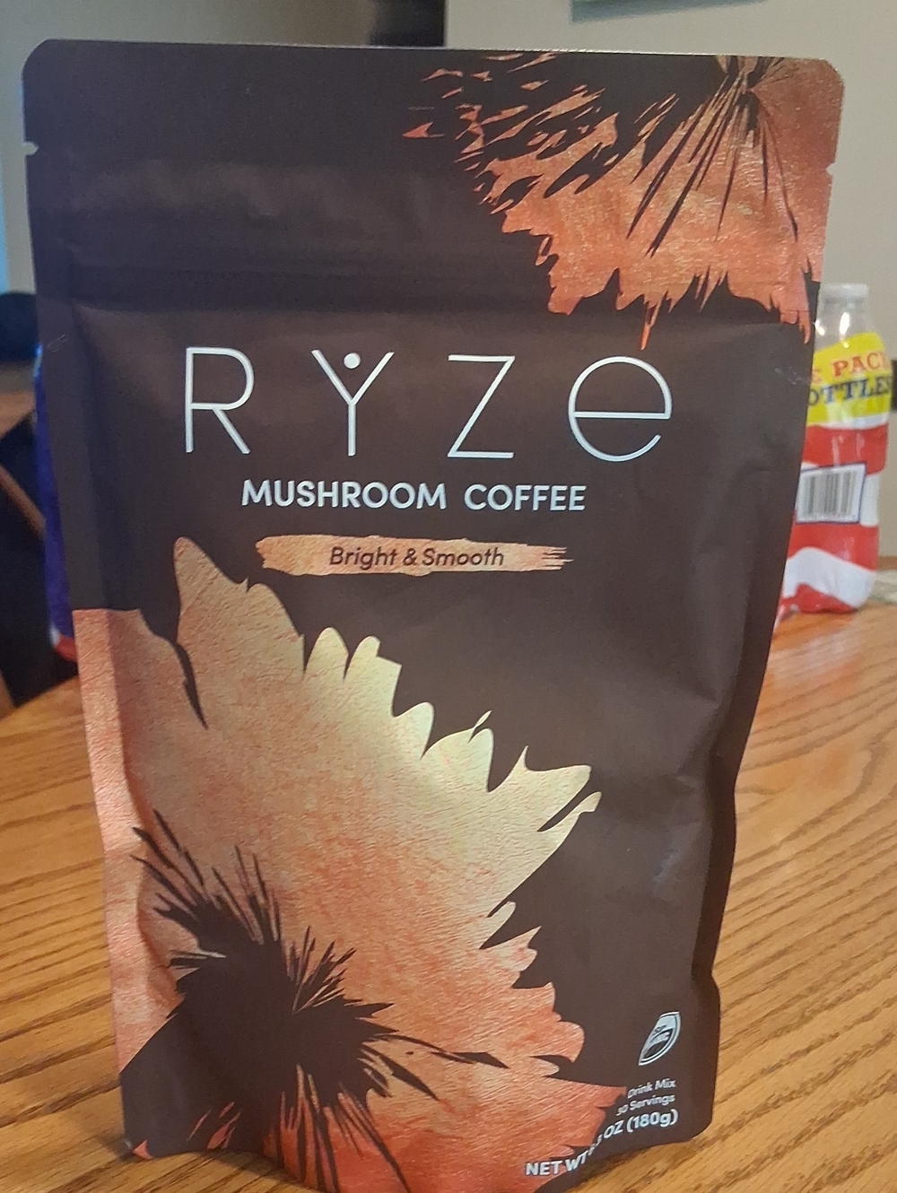 RYZE Mushroom Coffee - Bright & Smooth (Brown with Copper Accents)